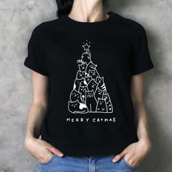 merry catmas t-shirt