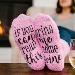 wine lover custom thermal socks