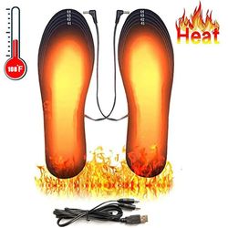 usb heated shoe insoles - washable thermal foot warmers