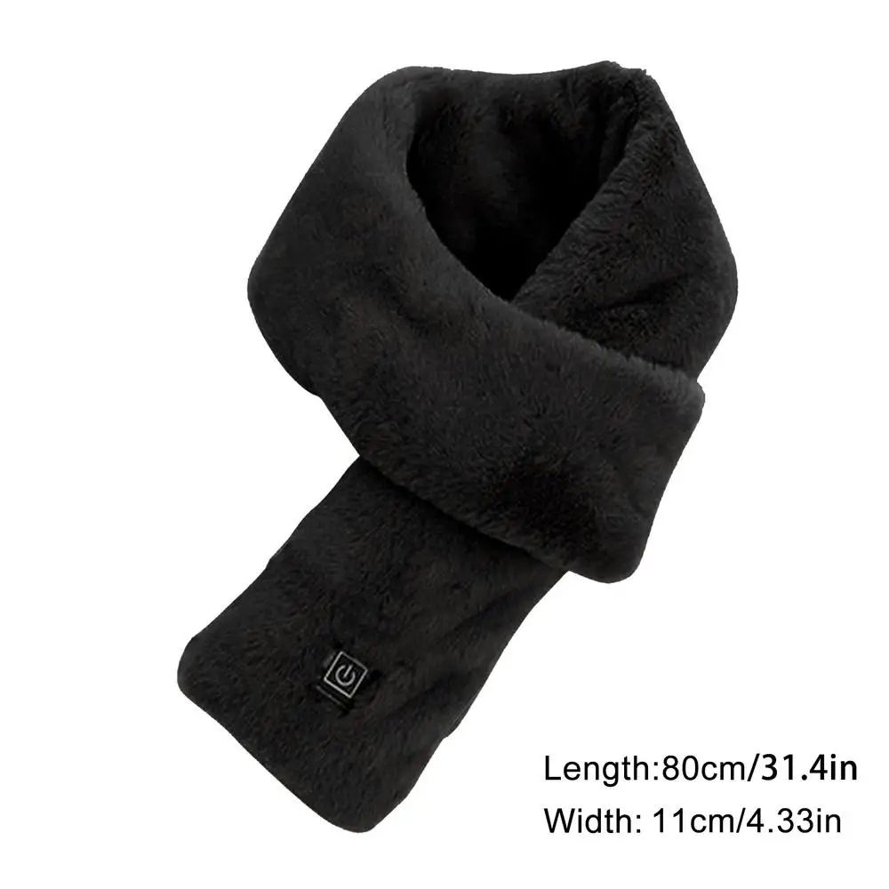 Heated Neck Scarf Electric Heated Soft Neck Wrap Skiing Heating Scarf For Men And Women 7
