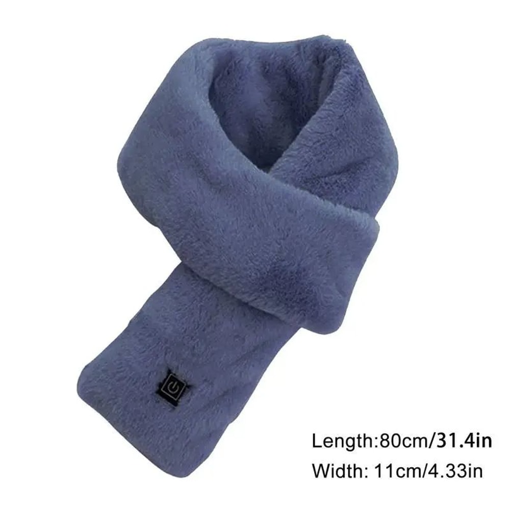 Heated Neck Scarf Electric Heated Soft Neck Wrap Skiing Heating Scarf For Men And Women 8