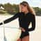 Surfing Sport Swimsuit Long Sleeves Women HighPerformance Swimwear For Active Water Sports 0