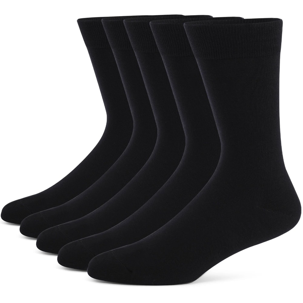 Mens Dress Socks Plus Large Size HighQuality Combed Cotton Crew Socks 3