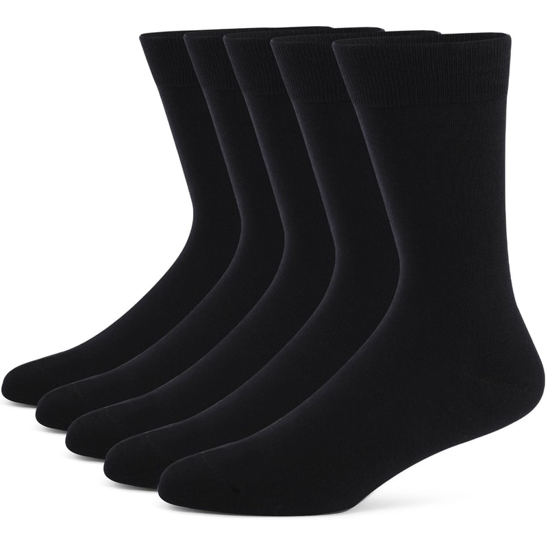 Mens Dress Socks Plus Large Size HighQuality Combed Cotton Crew Socks 3