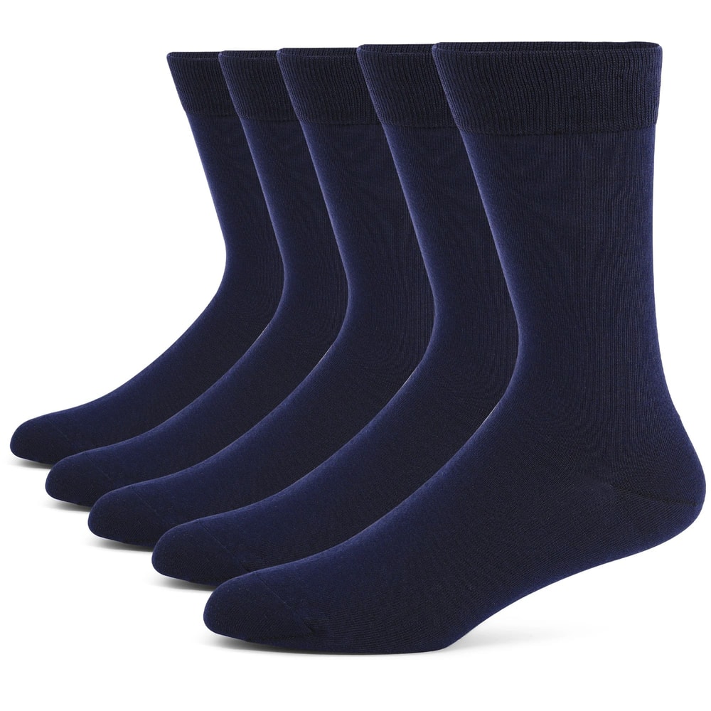 Mens Dress Socks Plus Large Size HighQuality Combed Cotton Crew Socks 4