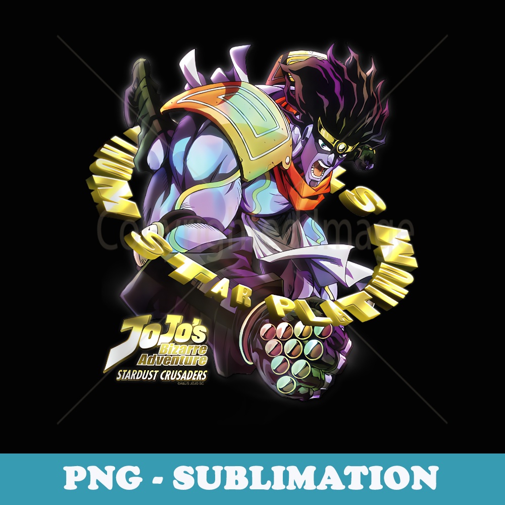 JoJos Bizarre Adventure Stardust Crusaders Star Platinum - Premium Sublimation Digital Download