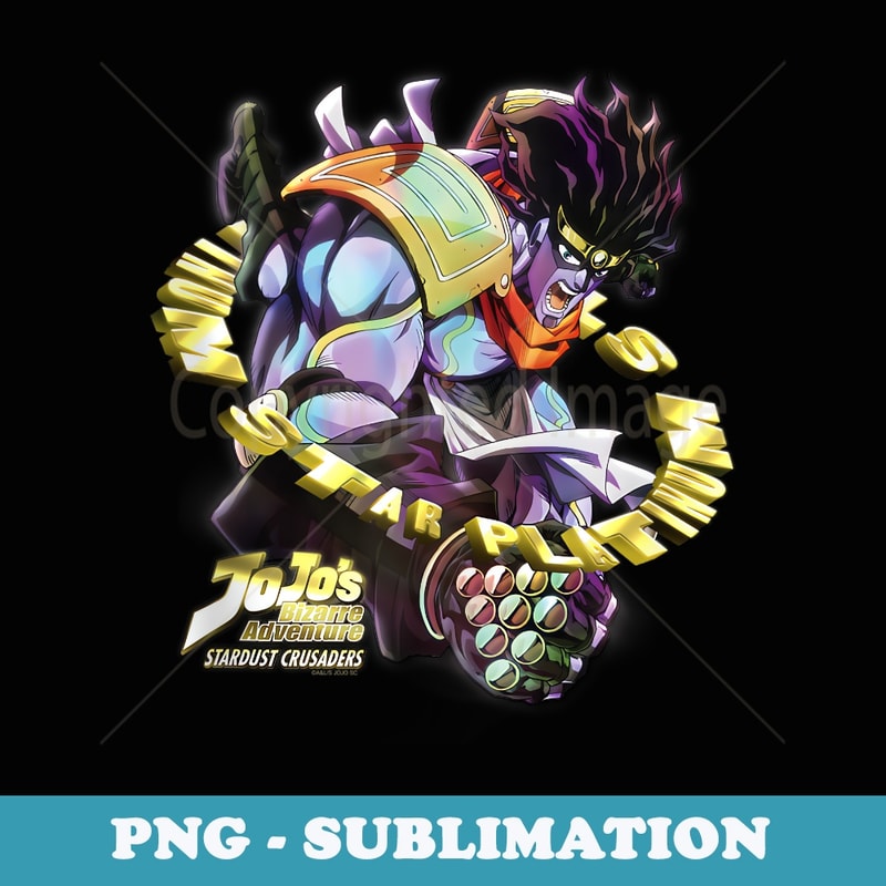 JoJos Bizarre Adventure Stardust Crusaders Star Platinum - Premium Sublimation Digital Download