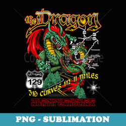 the dragon 129 tn and nc usa 318 curves 11 miles - png transparent sublimation file