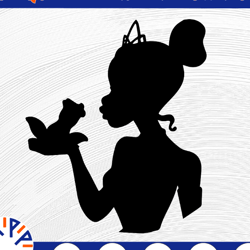 tiana head silhouette, disney svg, disney mickey and minnie svg,quotes files, svg file, disney png file, cricut