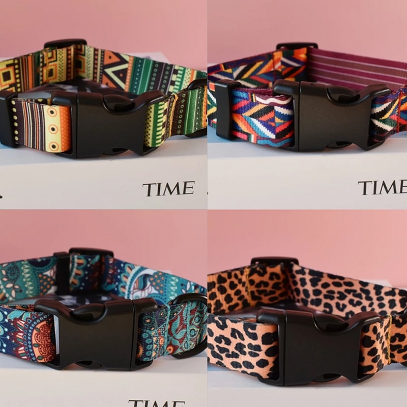Anywags Pet Collar Multicolor Art Sytlish Strap 2