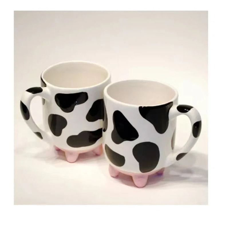 Anygleam Coffee Mug Ceramic With Cow Print Hot Bevarages 1