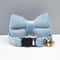 AnyWags Cat Collar Light Blue Bow Small With Safety Buckle 2