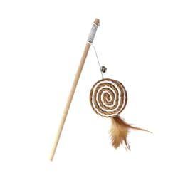 anywags pet toys catcher stick wood round ball