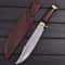 High Polish 18 Inch Crocodile Dundee Hunting Bowie Knife Custom Handmade D2 Steel 7