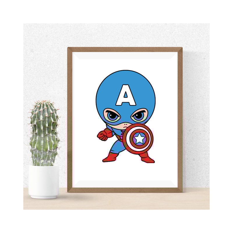 Captain AmericaInspired SVG PNG PDF JPG Superhero Shield Design For Custom Apparel Crafts 4