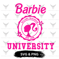 barbie university svg, barbie university png,barbie png, barbie svg cricut, clipart barbie svg, clipart barbie png