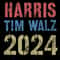 Harris Tim Walz 2024 American Election 2024 Pro Kamala PNG 0