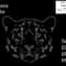 Leopard Face Rhinestone Template 0