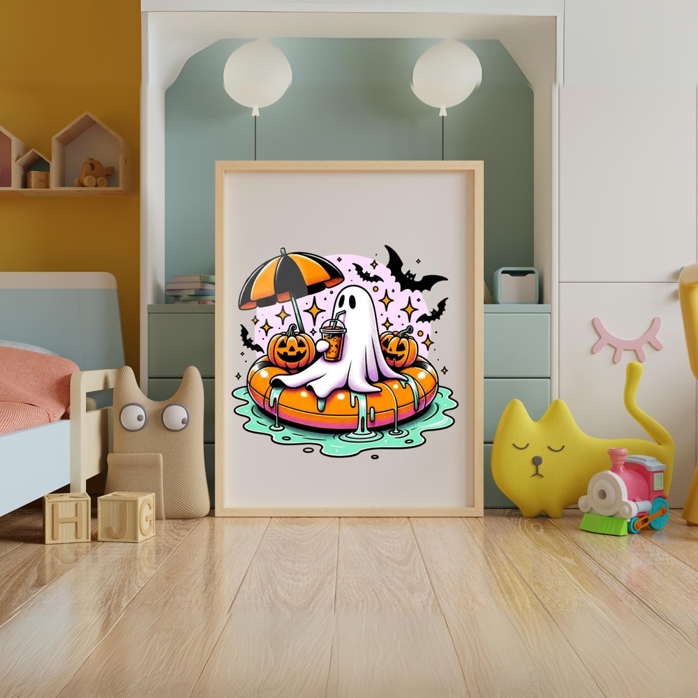 Cute Ghost Png Halloween Png Ghost On Floaty Png Bougie Png Bougie Ghost Spooky Svg Jpg Png Pdf 1