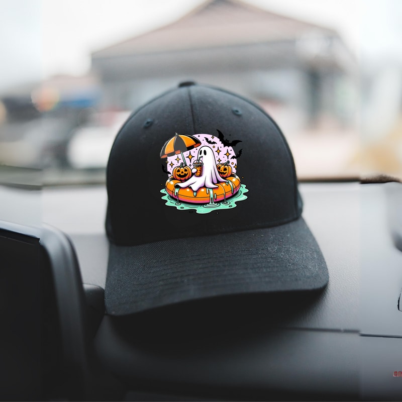 Cute Ghost Png Halloween Png Ghost On Floaty Png Bougie Png Bougie Ghost Spooky Svg Jpg Png Pdf 3