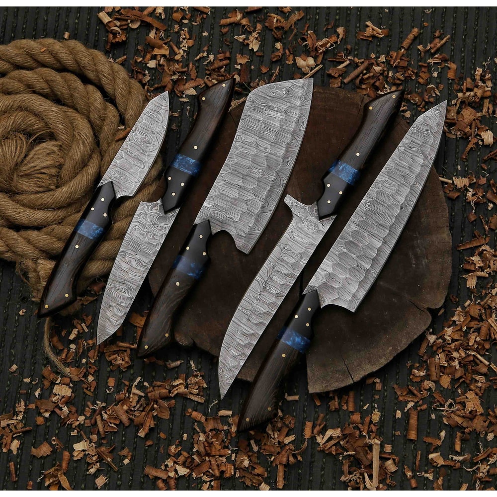 Etched J2 Steel Chef Knife