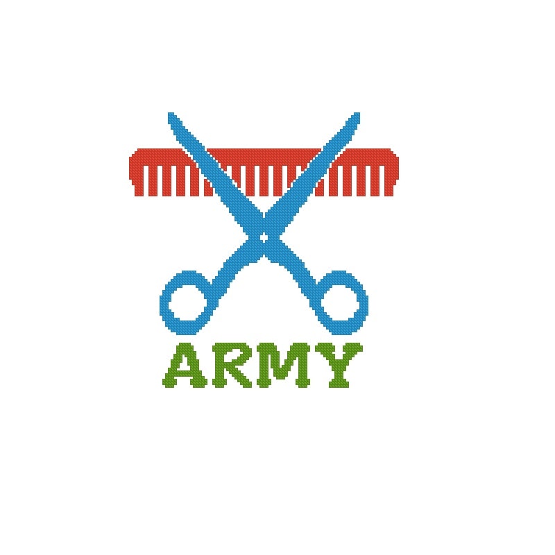 Personalized Hair Dresser Cross Stitch Pattern 389 3