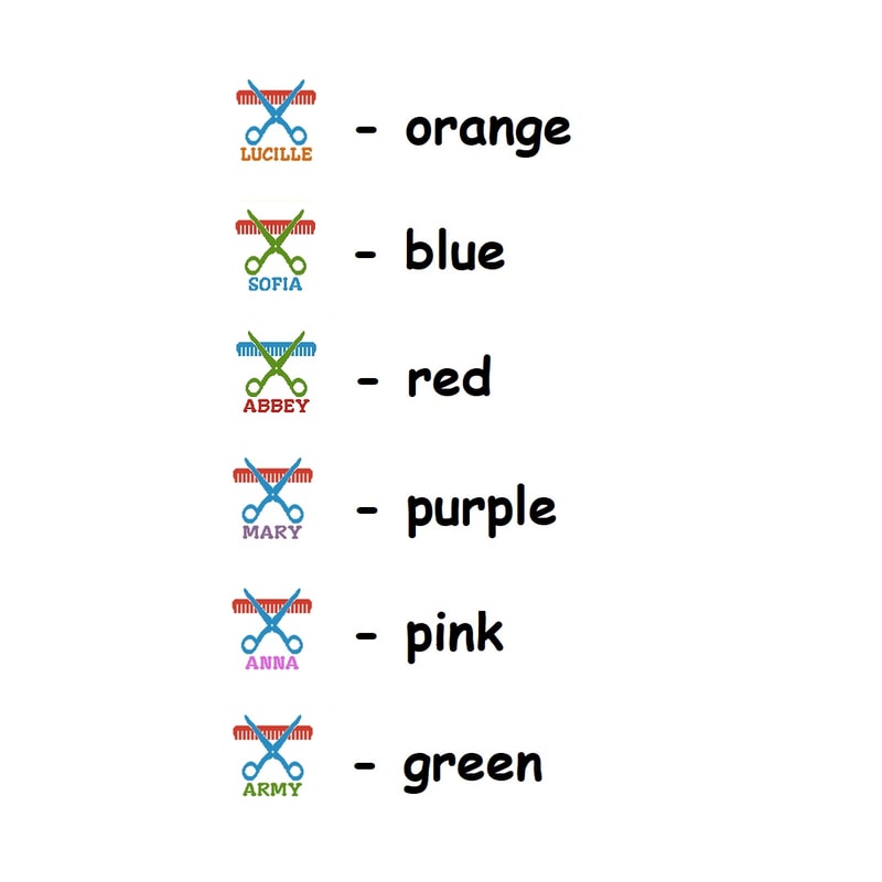 Personalized Hair Dresser Cross Stitch Pattern 389 8