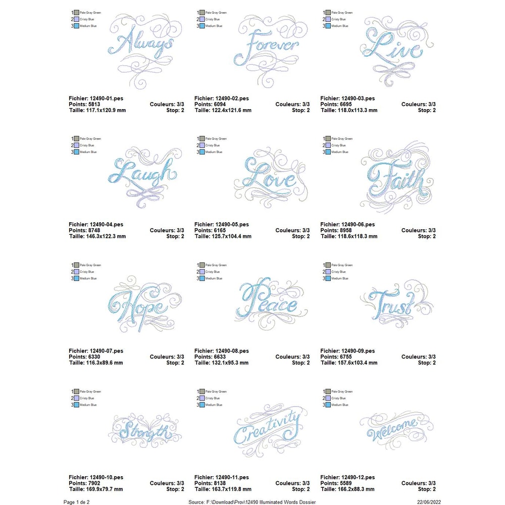 OESD 12490 Illuminated Words 0