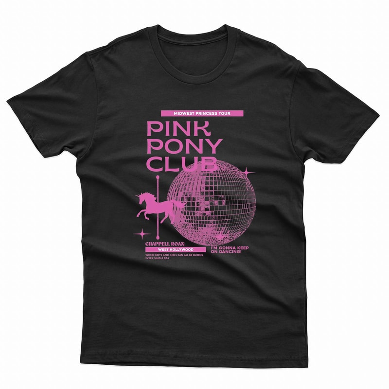 Chappell Roan IM Gonna Keep On Dancing Pink Disco Ball TShirt 0