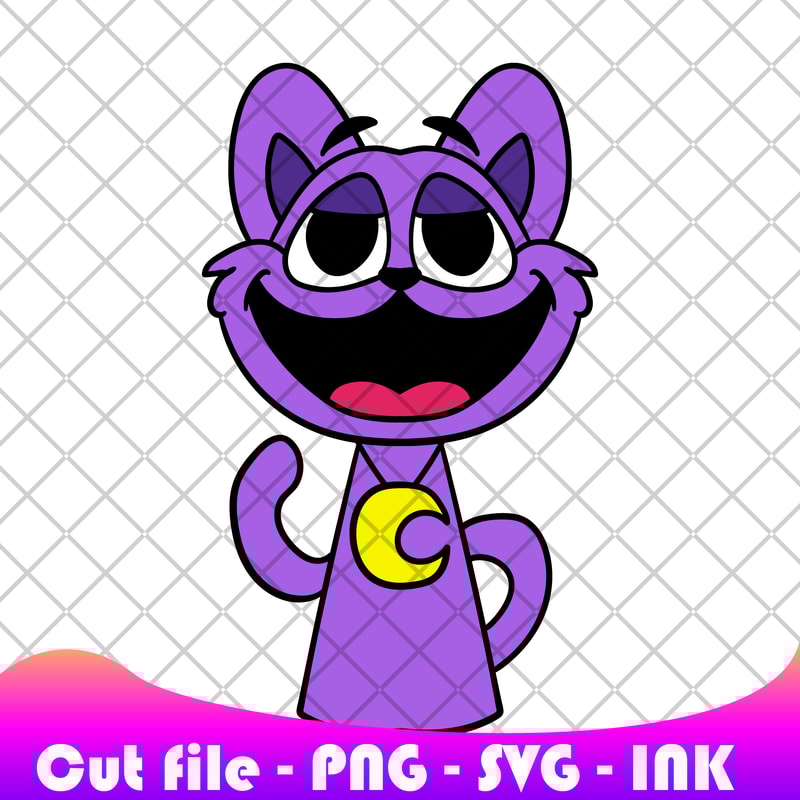 Sprunki Increedibox CatNap SVG PNG Ink Sprunki CatNap Coloring Pages Printable Editable Vector Inst 0