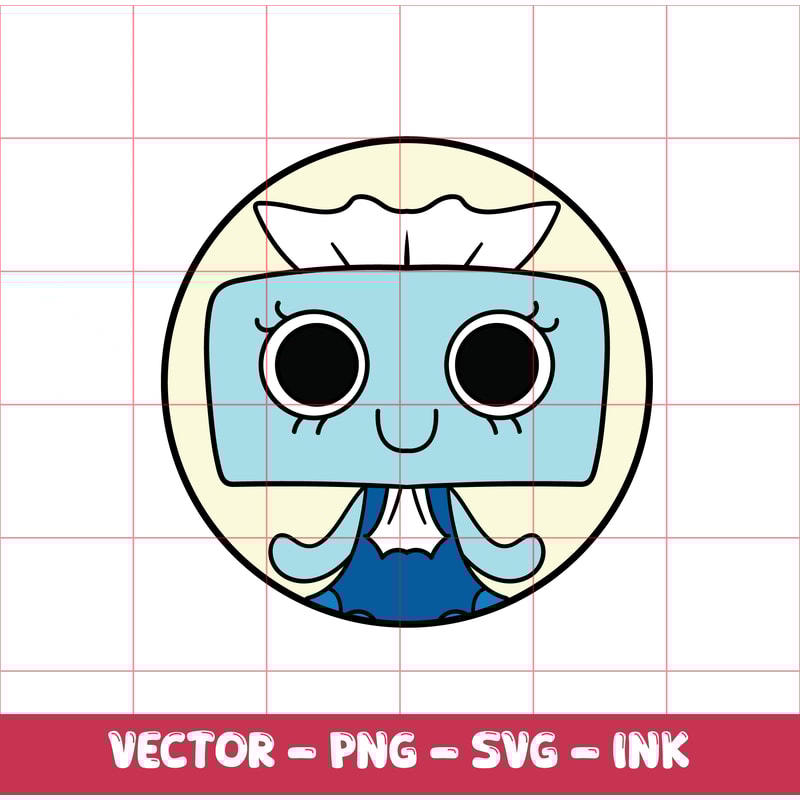 Dandy World Tisha Sticker SVGInkPNG Cricut Design Space Digital FilesCut File 0