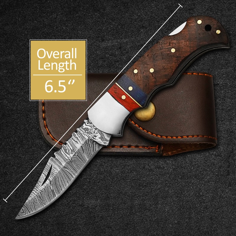 Custom Handmade Pocket Knife Gift For Him Folding Knife Back Lock Knife Gift For Her EDC Knife Gift