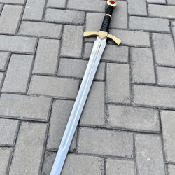 goldryn sword | throne of glass replica | medieval regal ruby inlay fantasy sword