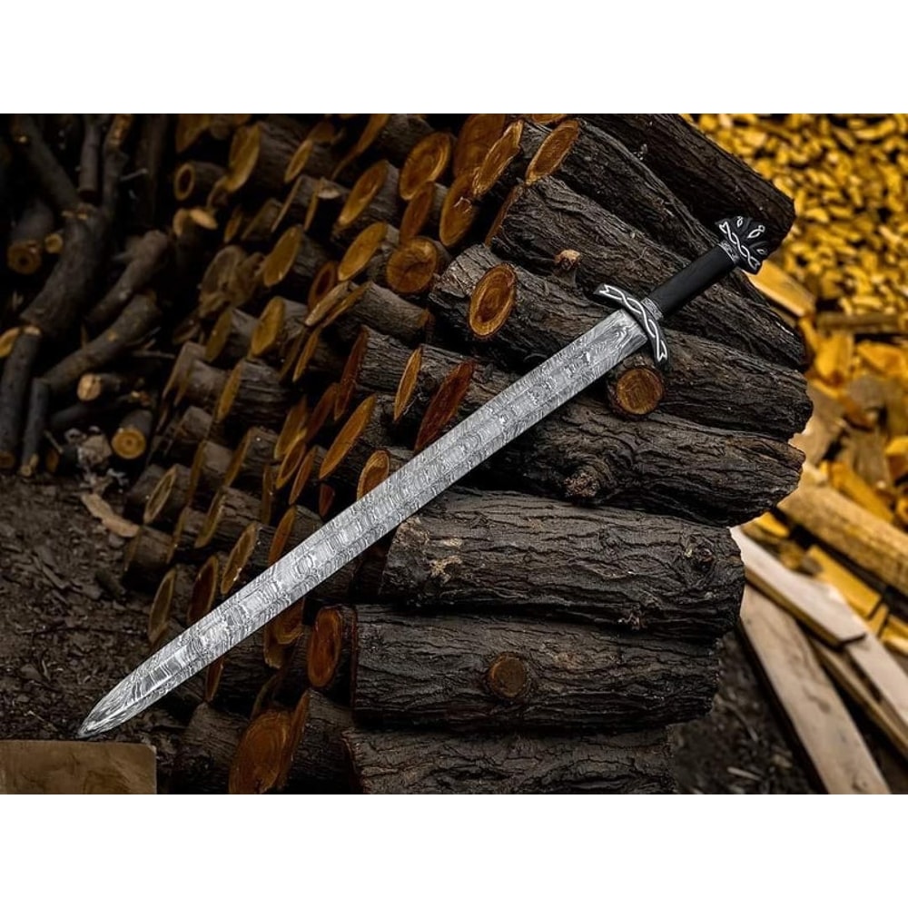 Hand Forged Real Damascus Steel Sword NORTHMEN Sword Real Damascus Steel Handmade Sword Gift For Hi 0