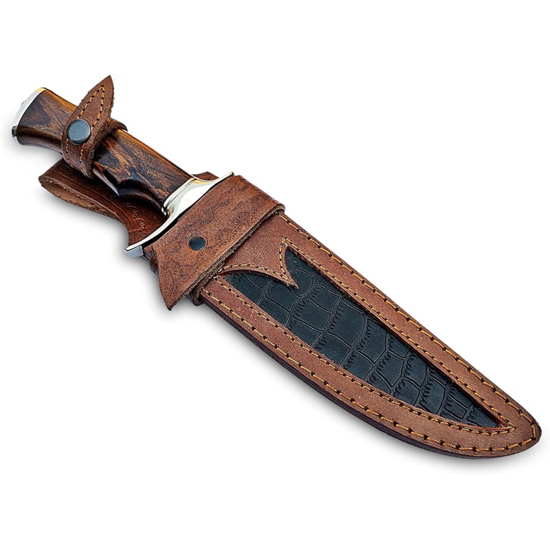 13 Inches Full Tang Handmade Bowie Knife Fixed Blade Hunting Knife Skinning Knife Camping Knife Bus 6