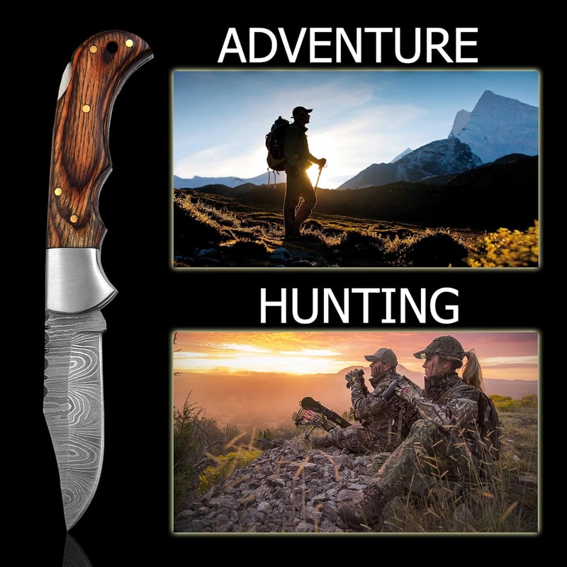 Handmade Damascus Pocket Knife For Men 65 Inches Damascus Folding Knife With Sheath Pocket Knives 8