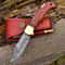 Damascus Folding Knife Damascus Pocket Knife Hand Made Damascus Wood Hunting Folding Knife 0