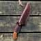 Hand Made Damascus Steel Tracker Knife For Hunting Camping Fishing And All Outdoor Activities With 2