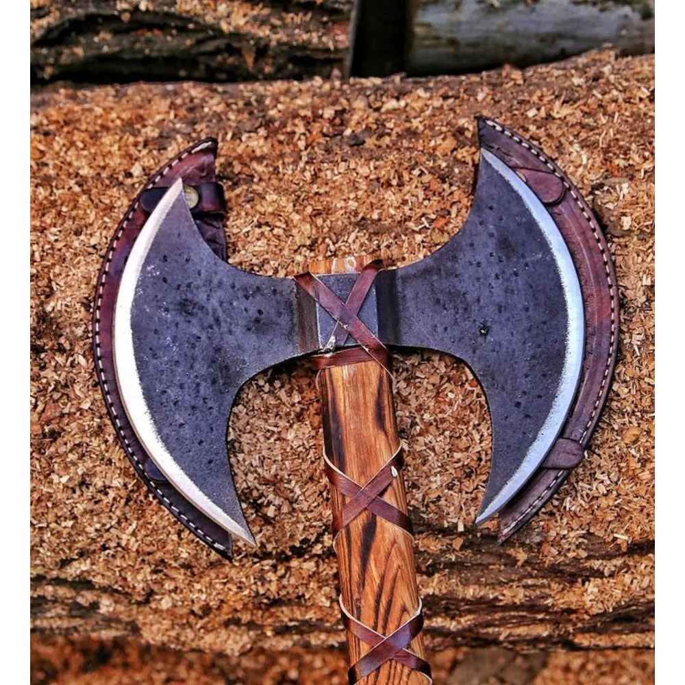 Double Headed Viking Bearded Axe Double Blade Axe Birthday Gift Gift For Him Groomsman Gifts Christ 3