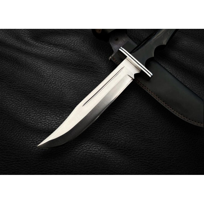 Handmade Scream Replica Knife With Leather Sheath Buck 120 Ghost Face Knife Movie Knife Replica 1