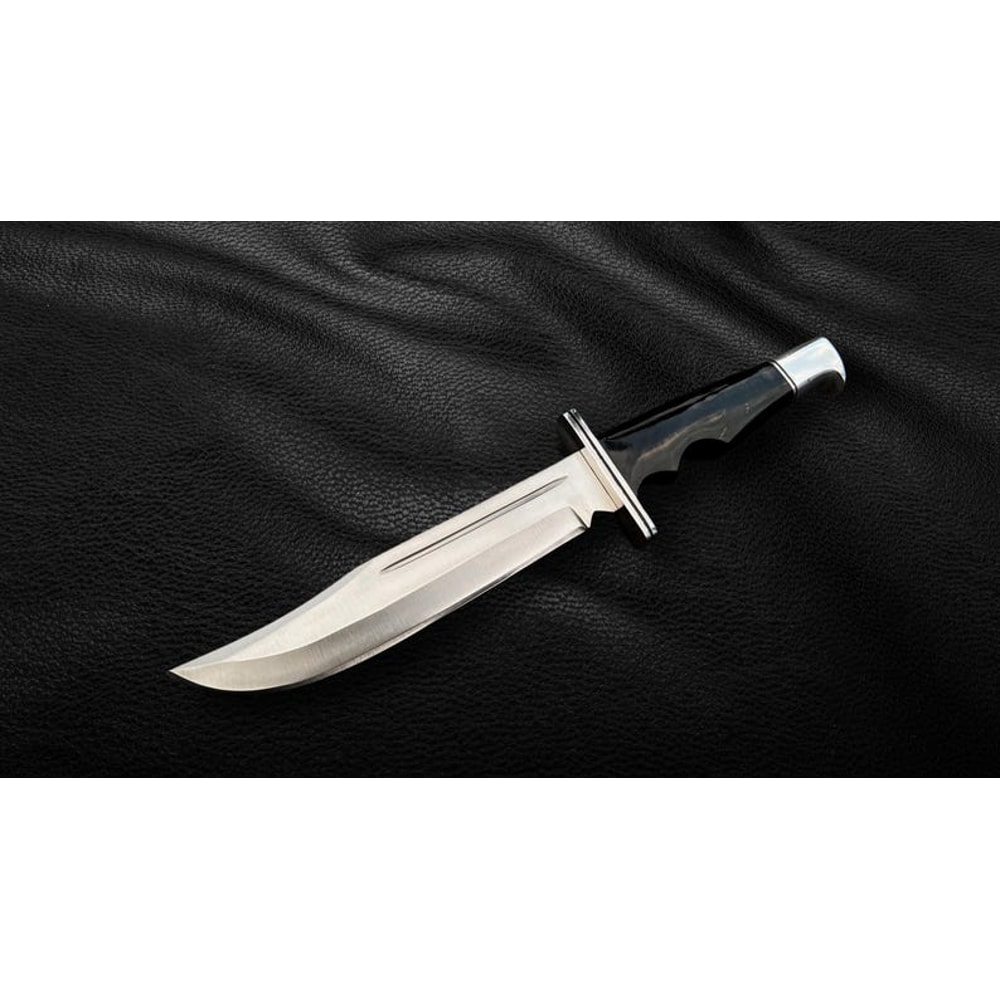 Handmade Scream Replica Knife With Leather Sheath Buck 120 Ghost Face Knife Movie Knife Replica 3