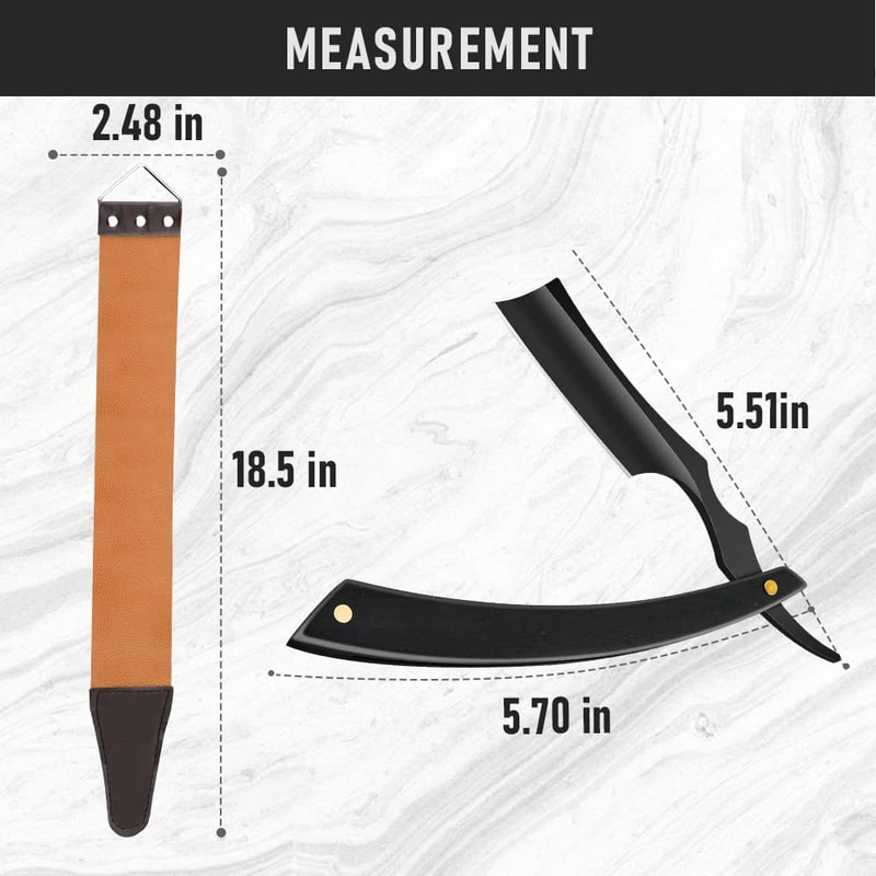 Straight Razor Knife For Shaving Professional Straight Edge Barber Razor Premium Stainless Steel S 4