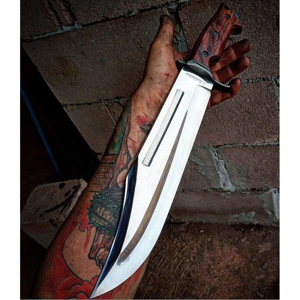 Handmade Carbon Steel Hunting Bowie Knife Vintage Big Bowie Birthday Anniversary New Year Christmas 3