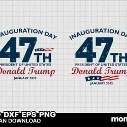 inauguration day 2025 trump svg