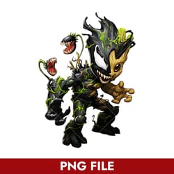 baby groot venom png, groot png, venom png digital file