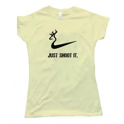 deer just shoot it women's t-shirt tee