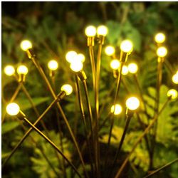 solar outdoor waterproof garden decoration lawn atmosphere firefly lights