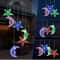 Outdoor Solar Stars And Moon Wind Chime Light Balcony Landscape Garden Light 0