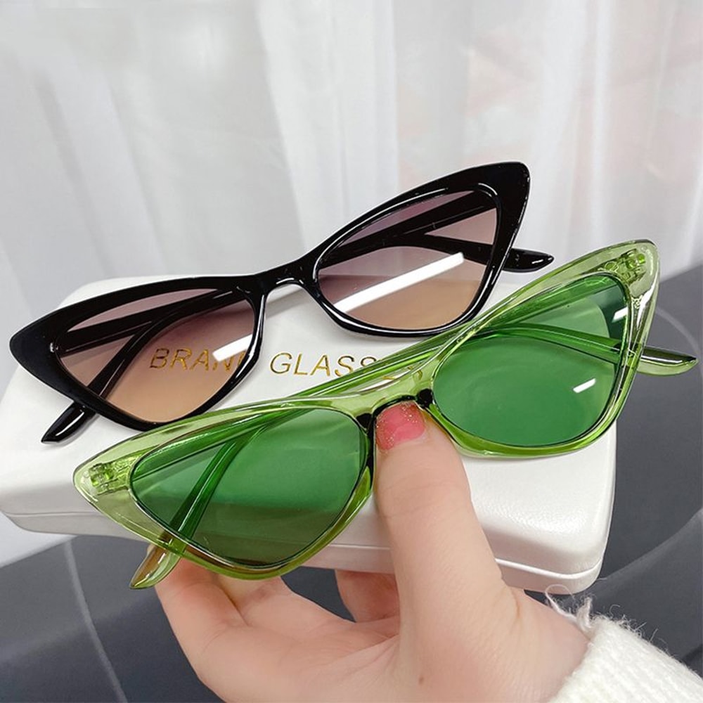 Retro Cat Eye Sunglasses For Women Vintage Fashion Shades 2