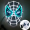 Cosplay Spider Full Face Mask with LED Lights Halloween Disguise Mask for Parties Carnivals
